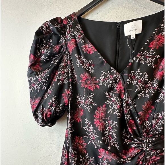 Cinq à Sept Daisy Kacy Faux Wrap Midi Dress‎ size 4 - Picture 9 of 15